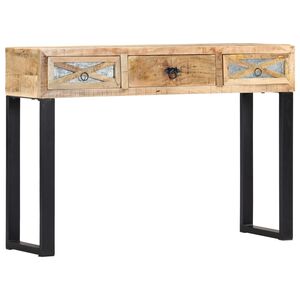 vidaXL Konzolni stol od masivnog drva manga 110 x 30 x 76 cm