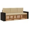 vidaXL Setovi sofa 3 kom. Čvrsto drvo akacije