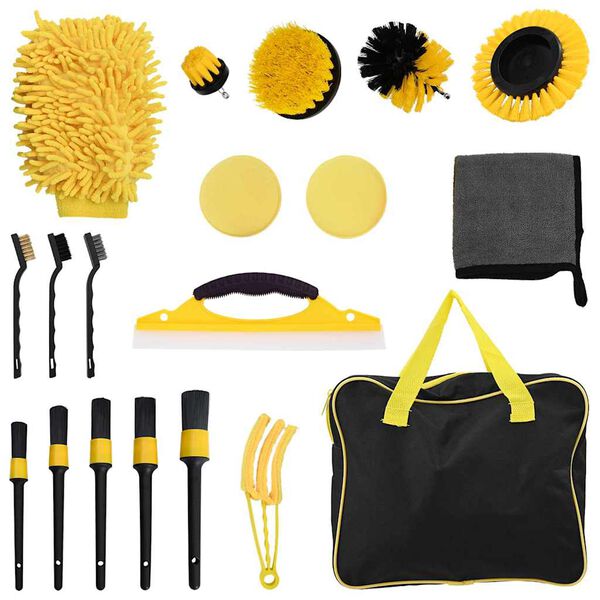 vidaXL Set četki za automobil &Scaron;areni poliratan