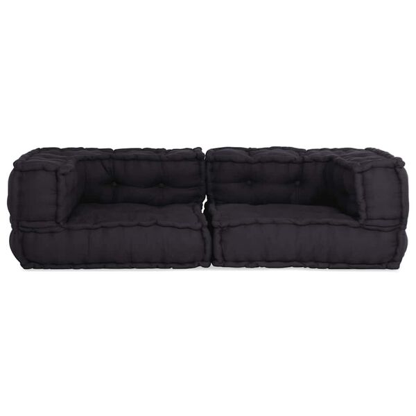 vidaXL Modularna sofa s 2 sjedi&scaron;ta Antracit 140x70x36 Tkanina