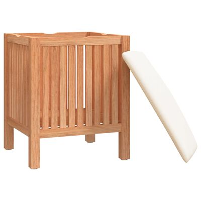 vidaXL Kupaonski stolac 40,5 x 40,5 x 52 cm od masivnog drva oraha