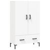 vidaXL Visoka komoda bijela 69,5 x 31 x 115 cm od konstruiranog drva