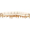 vidaXL 6-dijelna set vrtnih sofa s jastucima masivno bagremovo drvo