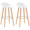 vidaXL Barski stolci 2 kom bijeli