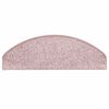 vidaXL Prostirke za stepenice 30 kom 65x21x4 cm svijetlo ružičaste poluokrugle velike