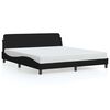 vidaXL Okvir za krevet Dover crni 160x200 cm od tkanine