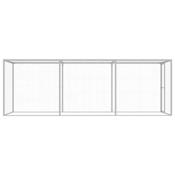 vidaXL Kavez za mačke 4,5 x 1,5 x 1,5 m od pocinčanog čelika