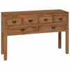 vidaXL Kreveta Prirodna 110 x 35 x 75,5 cm Čvrsto teak drvo