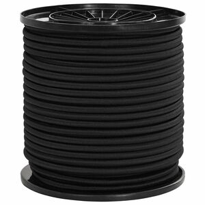vidaXL Bungee užadi 4 mm Crna PP i guma