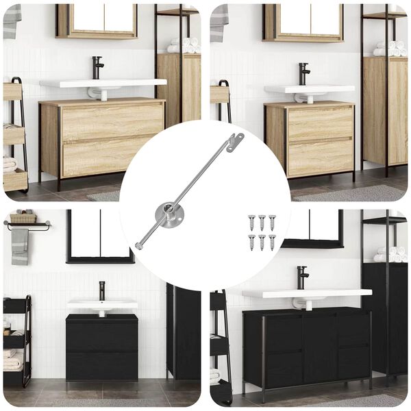 vidaXL Užitna &scaron;ipka za &scaron;arku 12 pcs Srebrno 190 mm Željezo