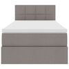 vidaXL Krevet s madracem i skladi&scaron;tem Sivo-smeđa 90 x 200 cm