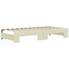 vidaXL Dnevni krevet na razvlačenje krem 90 x 200 cm od umjetne kože