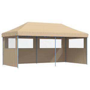 vidaXL &Scaron;ator za zabave 292 x 580 x 315 cm Bež Oxford tkanina