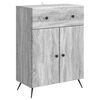 vidaXL Kreveta Siva sonoma 66 x 34,5 x 90 cm Konstruirano drvo
