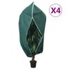 vidaXL Navlake za biljke od flisa s patentom 4 kom 70 g/m&sup2; 1,55x1,55 m