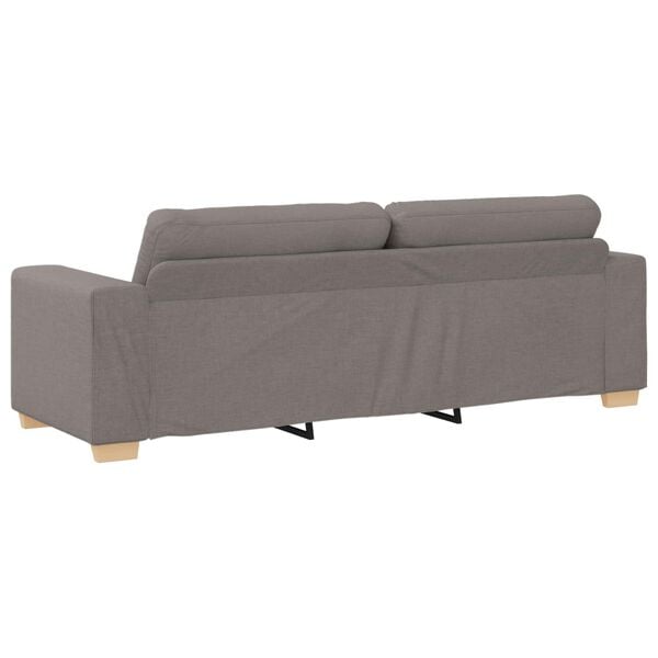 vidaXL Sofa Sivo-smeđa 221 x 78 x 80 cm tkanina