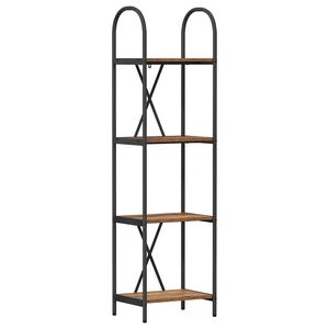 vidaXL Polica 4 razina 40 x 30 x 146 cm Konstruirano drvo Staro drvo