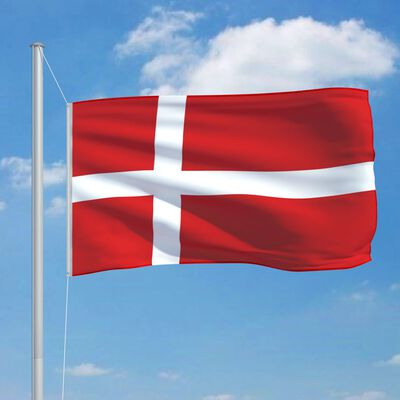 vidaXL Danska zastava 90 x 150 cm