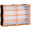 vidaXL Organizator s 8 velikih ladica 52 x 16 x 37 cm