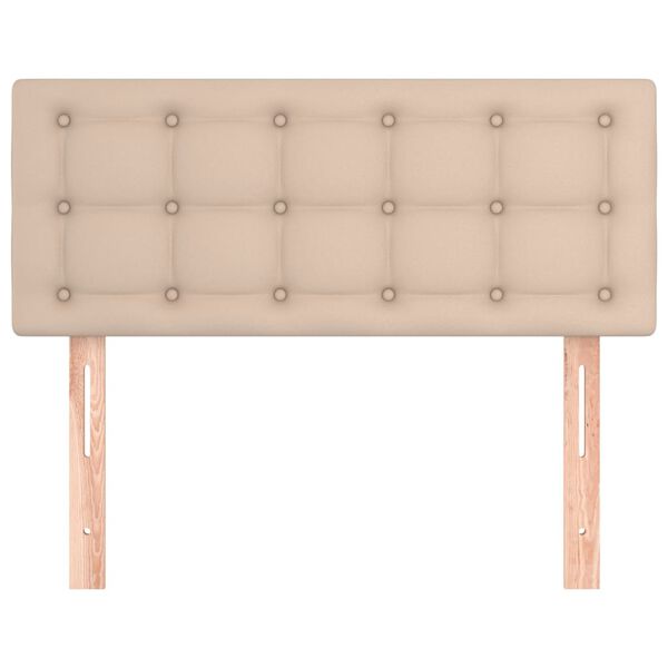 vidaXL Uzglavlje boja cappuccina 100x5x78/88 cm od umjetne kože