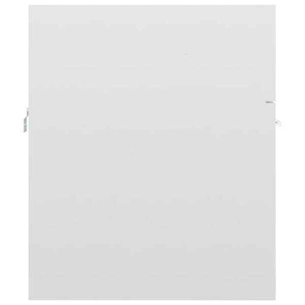 vidaXL Ormarić za umivaonik visoki sjaj bijeli 41x38,5x46 cm drveni