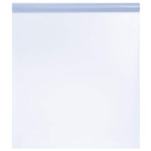 vidaXL Prozorska folija statična matirana siva 45x500 cm PVC