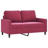 vidaXL 4-dijelni set sofa crvena boja vina bar&scaron;unasti
