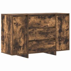 vidaXL Kreveta Dimljeni hrast 120 x 41 x 75 cm Konstruirano drvo