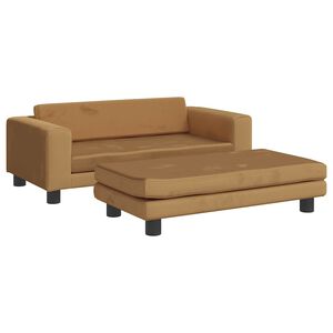 vidaXL Krevet za pse s produžetkom smeđi 100 x 50 x 30 cm bar&scaron;unasti