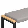 vidaXL Jastučić za klupu Sherpa Tkanina Svjetlosiva Dubina 35 cm