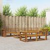 vidaXL Set vanjskih sofa 9 pcs Prirodna Čvrsto drvo akacije