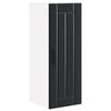 vidaXL Ormar za Zid LUCCA Crna 30 x 31 x 80 cm Konstruirano drvo
