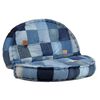 vidaXL Tabure okrugli 100 x 20 cm od trapera s patchworkom