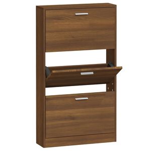 vidaXL Ormarić za cipele hrast smeđi 59x17x108 cm konstruirano drvo