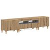 vidaXL 3-dijelni LED TV kabinet Hrast artisan Konstruirano drvo
