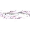 vidaXL Krevetna konstrukcija Vosak smeđa 70 x 190 cm
