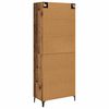 vidaXL Highboard Staro drvo 69,5 x 34 x 180 cm Konstruirano drvo