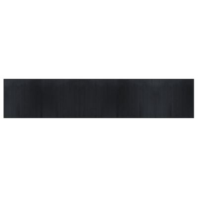 vidaXL Tepih pravokutni crni 100 x 1000 cm od bambusa