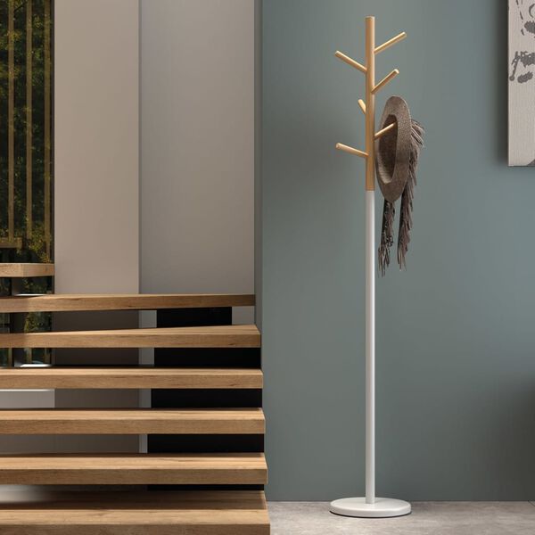 Rousseau vje&scaron;alica za kapute Alba metalna bijela