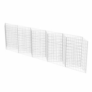 vidaXL Gabionska ko&scaron;ara od pocinčanog čelika 300 x 30 x 100 cm