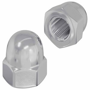 vidaXL &Scaron;esterokutne žižak matice 2 pcs Srebrno m8 Metal