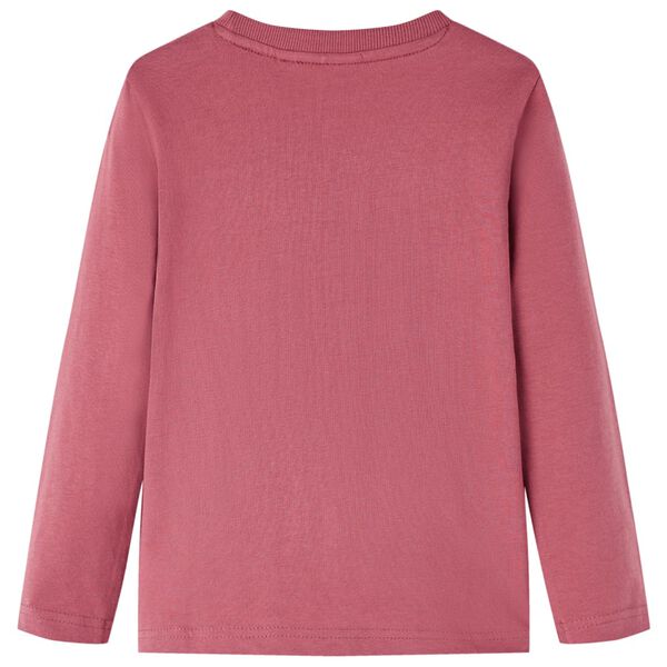 Dječja majica dugih rukava tamnocrvena 116