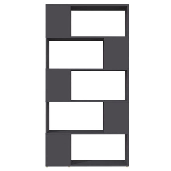 vidaXL Ormarić za knjige / sobna pregrada sivi 80x24x155 cm drveni