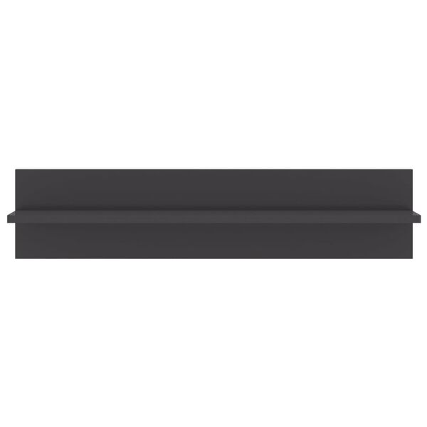 vidaXL Zidne police 4 kom sjajne sive 80x11,5x18 cm konstruirano drvo