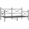 vidaXL Dnevni krevet bez madraca crni 100x200 cm čelik