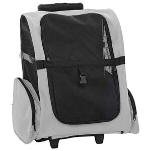 vidaXL Kolica za kućne ljubimce 3-u-1 Dizajn Siva 48x32x(57-106) cm Oxford tkanina