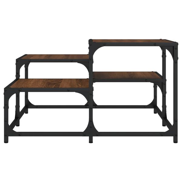 vidaXL Stolić za kavu smeđa boja hrasta 68x68x40 cm konstruirano drvo