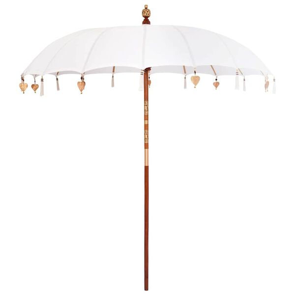 vidaXL Baline&scaron;ki Parasol Krema 215 x 215 x 260 cm