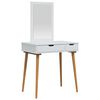 vidaXL Set toaletnog stolića FAUSKE 2 kom. Bijela 76 x 50 x 143 cm