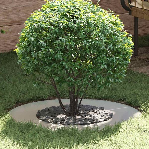 vidaXL pogodno za ravni drveni prsten Srebrno Ø40 / 70 cm